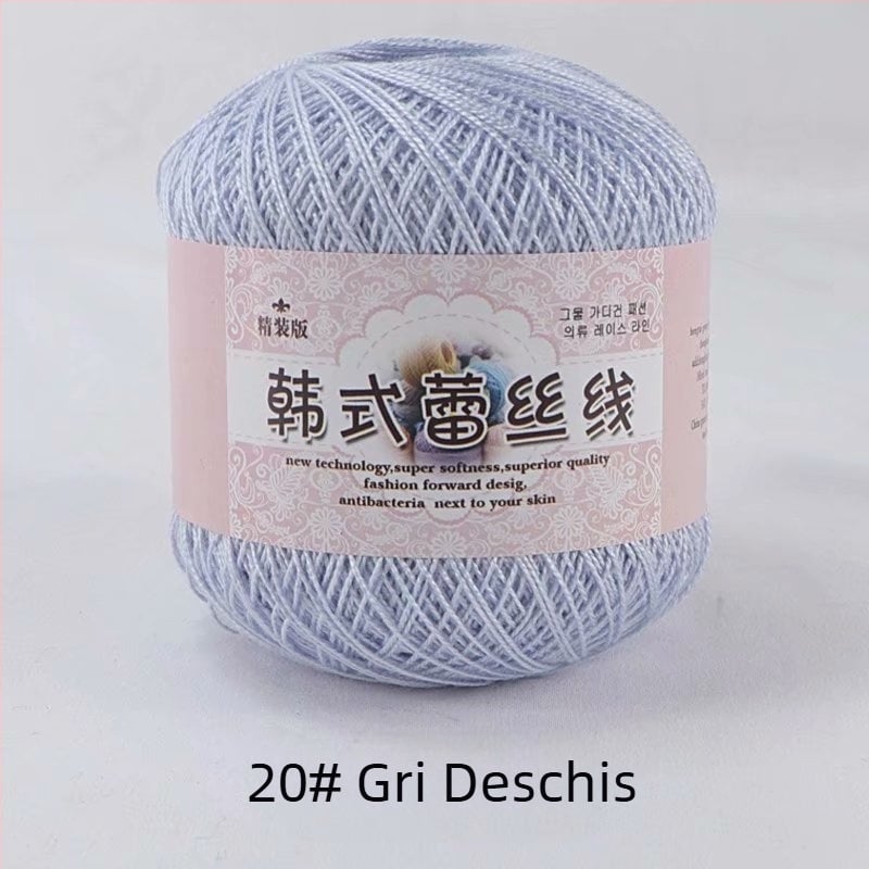 Fir de dantelă pentru croșetat, varietate 8 lace, 7s ply, 1 fir, fir de grup