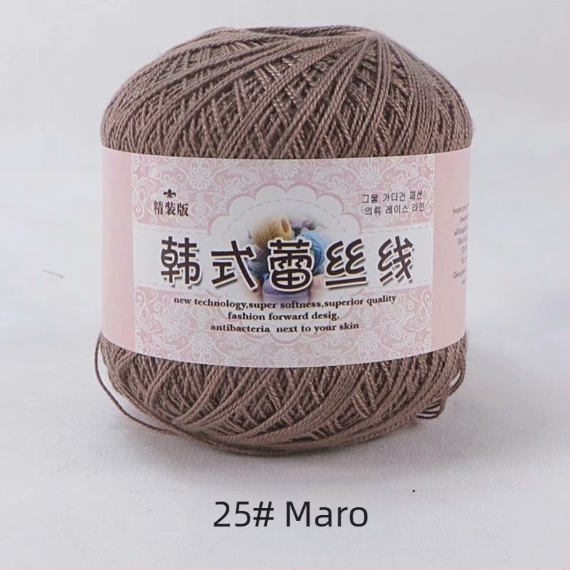 Fir de dantelă pentru croșetat, varietate 8 lace, 7s ply, 1 fir, fir de grup