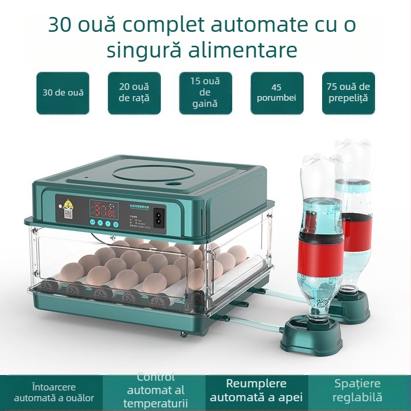 Incubator – mic pentru uz casnic, automat și inteligent, Wei Qian, IPX8 impermeabil, fără baterie încorporată