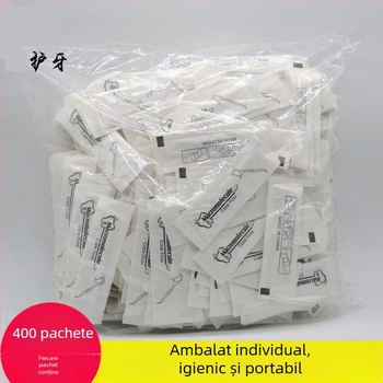 Bețișor dentar cu ață – ultra-fin, în formă de arc, capete duble, 30–50 bucăți, 80–100 pachete