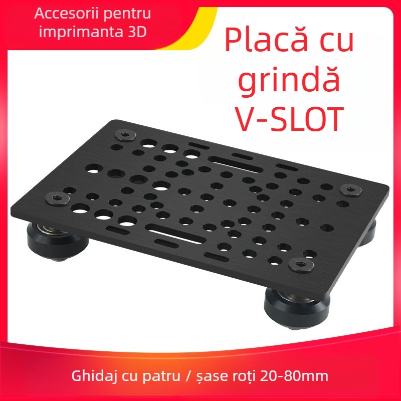 Gantry plate for 3D printers, V-slot aluminum profile, four-wheel sliding table, six-wheel pulley (Usongshine)