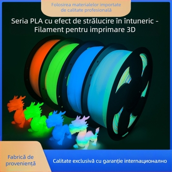 Filament PLA luminos pentru imprimare 3D, diametru 1,75 mm, secțiune circulară, brand Toksen 3D