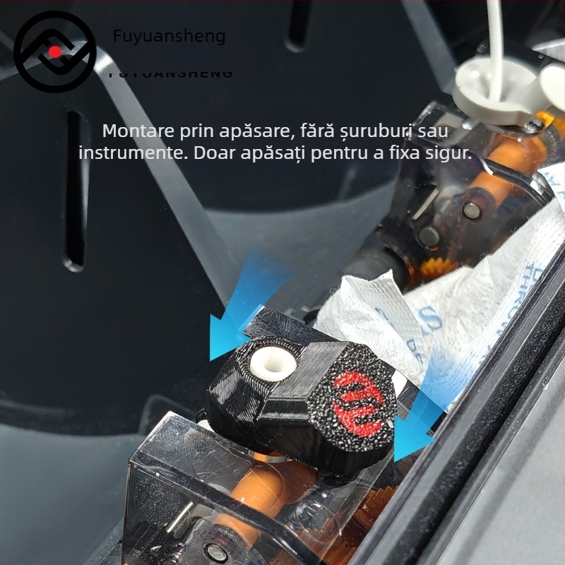 Accesorii imprimantă 3D: port ceramic AMS pentru alimentarea filamentului, rezistent la uzură, compatibil cu Tuozhu X1/P1P/X1C, set de 4 bucăți