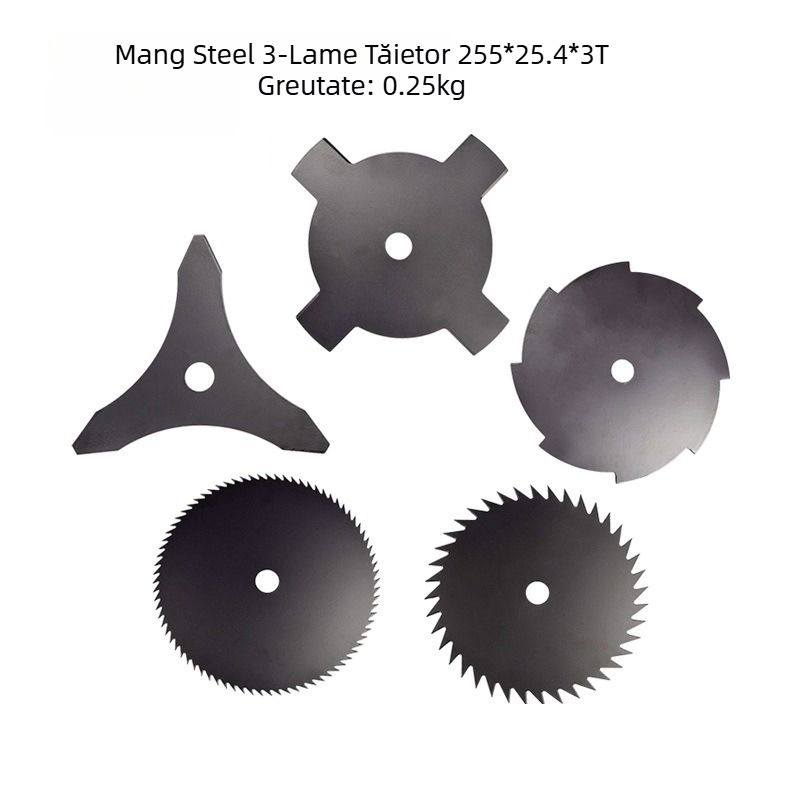 Yangyang lamă pentru cosire – disc de tăiere 255×25.4×3/4/8/40/80T, pentru buruieni și iarbă semidură