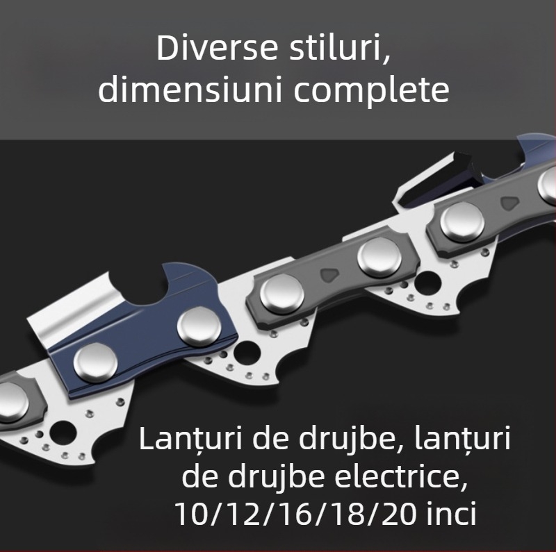 Verigi pentru lanțuri de drujbă, pentru ghidaje de 20, 16, 18, 12 și 10 inch