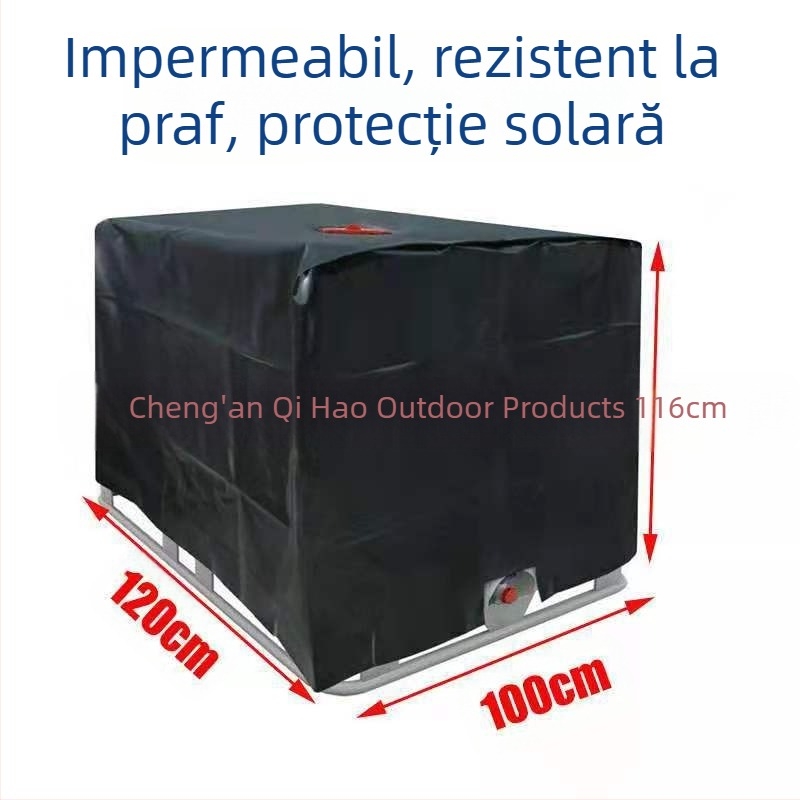 Capac IBC pentru rezervor cu fermoar, țesătură Oxford 210D/420D, protecție împotriva prafului și apă