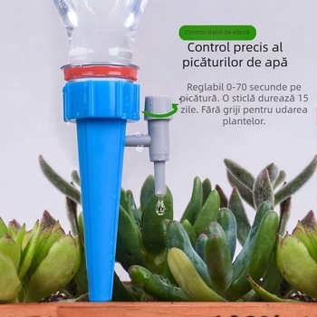 Dispozitiv de irigare prin picurare — material PP, reglabil, capacitate 1, greutate 9–10 g, pentru grădinărit de acasă