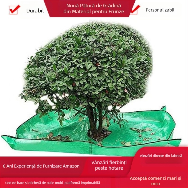 Cuvertură impermeabilă pentru colectarea frunzelor, pentru grădină și spații exterioare