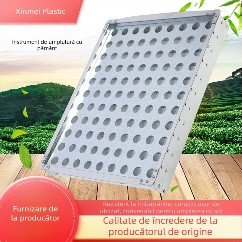 Încărcător de sol din oțel inoxidabil, tip podea, stil pastoral, pentru lucrări de înverzire, Hongxin