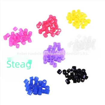 Cerc de identificare a materialelor dentare, marca HDF, greutate netă aproximativă 38 g pe cutie, 100 bucăți pe cutie, destinat adulților, funcție: identificare