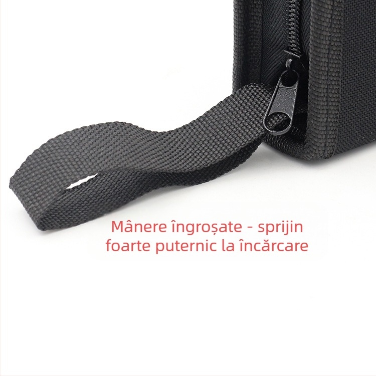 Geantă de unelte personalizabilă pentru depozitarea setului de pistol de lipit la cald, țesătură Oxford cu acoperire EVA și PVC, inserție din carton gros