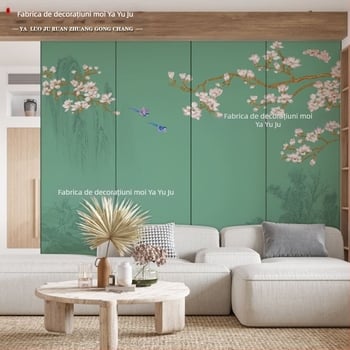 Acoperire de perete cu broderie, stil Chinezesc nou, rezistent la umiditate, premium, de la Yaliju Soft Furnishings