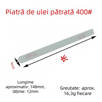 Soochow Mill Bandă de piatră de ulei cu carbid de siliciu – formă circulară/triangulară, pentru jad, jadit, agat, chihlimbar și jad metalic