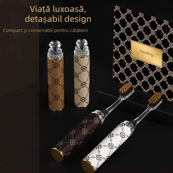 Han Bing K221 periuță de dinți manuală pentru adulți, set cadou cu 4 bucăți