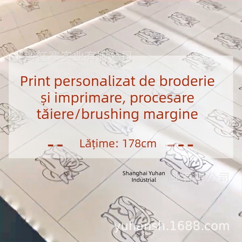 Material pentru broderie Punch Needle, imprimat, personalizat