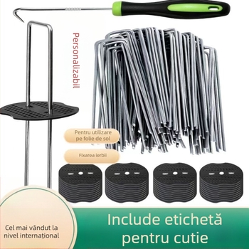 Cuie de podea în formă de U — galvanizate; pentru fixare; marca Forever Crown; anticoroziune și durabile