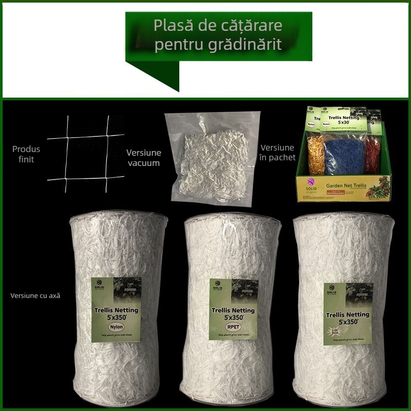 Rețea de cățărare din nylon pentru exterior – suport pentru plante cățătoare, echipament de grădină