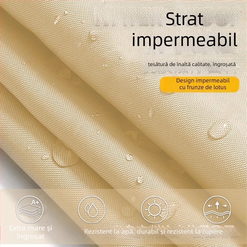 Parasolar de exterior - pătrat, țesătură poliester, impermeabil 500-1000