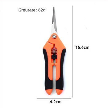 Foarfece pentru recoltarea fructelor și tăiere, unealtă de grădină cu vârf drept, pentru recolta fructelor, legumelor și florilor