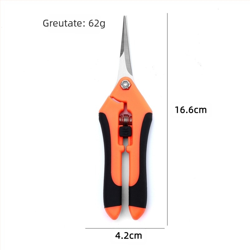 Foarfece pentru recoltarea fructelor și tăiere, unealtă de grădină cu vârf drept, pentru recolta fructelor, legumelor și florilor