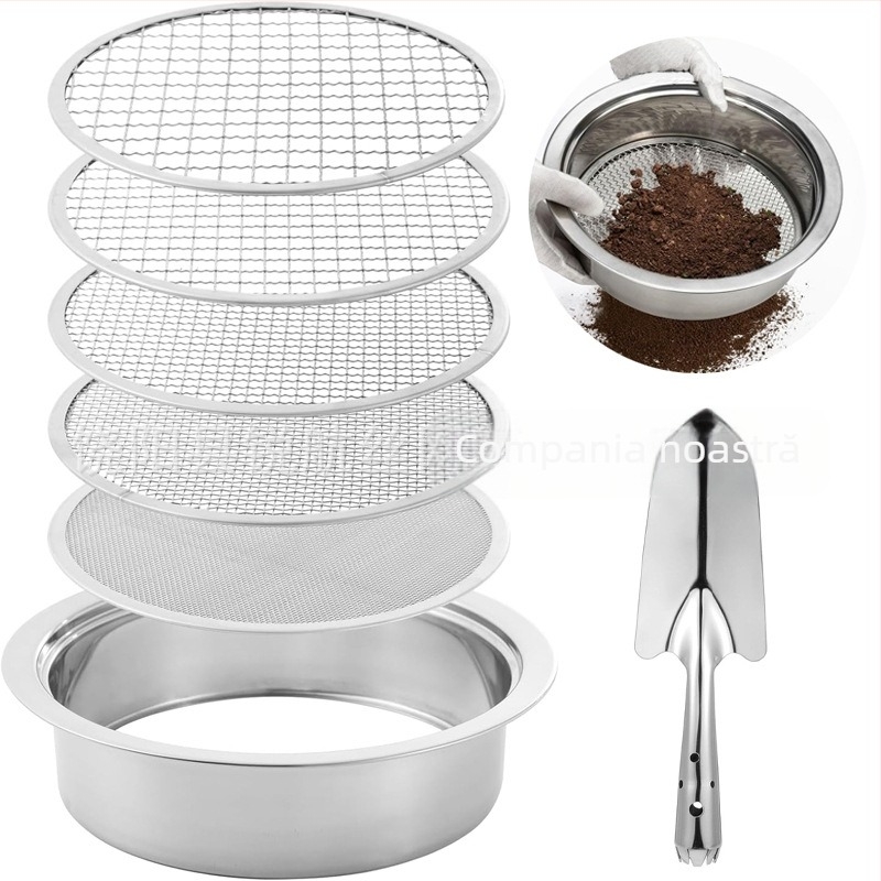 Sită pentru sol cu sită de compost demontabilă și separare a impurităților (Cod: TRS001; Brand: Other; Importat: Nu)