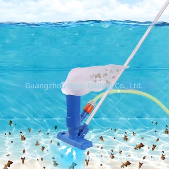 Unealtă de curățare a piscinei cu jet de aspirare, cap de perie pentru fund, filtru de înaltă eficiență; fără colector de păr