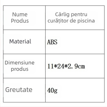 Cârlig de curățare a piscinei pentru tijă telescopică – (Compatibilitate universală; Toate piscinele; Tijă telescopică; Aspiraătoare; Brand: dbtech)