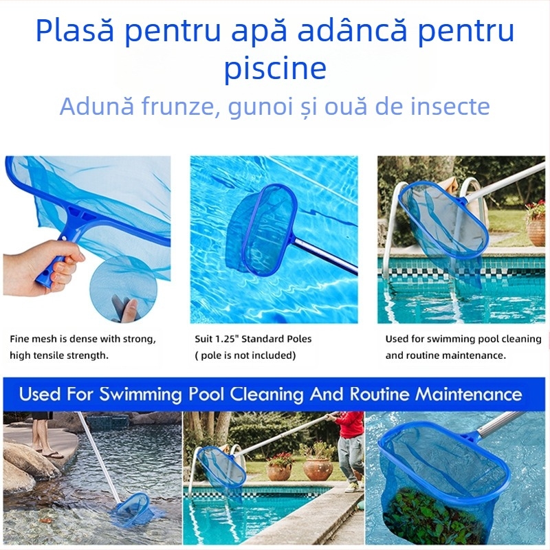 Yutong Plasă de curățare pentru piscină cu buzunar profund