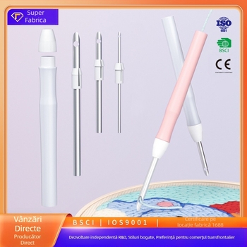 Unealtă punch needle reglabilă cu mai multe ace și tub; Brand: airo; Importat: Nu; Logo: Tipărit