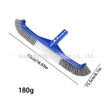 Perie de curățare a piscinei pentru pereți și fund cu design unghiular