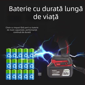 șurubelniță cu impact electrică, baterie Li-ion, 21V, 3500 impacturi, cuplare pentru șuruburi standard până la 10 și șuruburi cu rezistență înaltă până la 20
