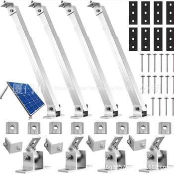 Kawakami Suporturi reglabile din aliaj de aluminiu pentru panouri solare – față și spate