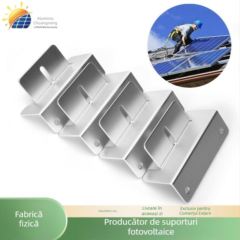 Suport Z din aliaj de aluminiu pentru panoul solar pe acoperișul RV, 6005-T5, standard UE, greutate 0,26 kg, strat oxid 15μ, personalizare disponibilă