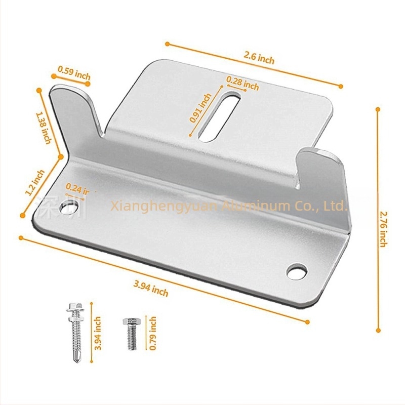 Suport Z pentru montaj solar pe RV și iaht – aluminiu și oțel inoxidabil, greutate 0,25 kg