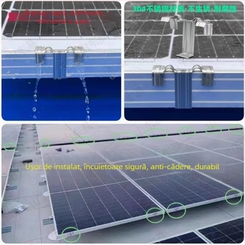 Red Prosperous clip de drenaj cu deflector din aliaj de aluminiu pentru module fotovoltaice