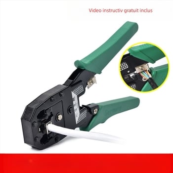 Set de unelte pentru crimpare cablu de rețea RJ45 Cat5/Cat6