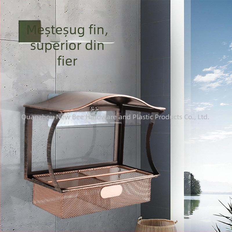 XF Hrănitor de păsări din metal, montat pe perete – decor de grădină în stil modern minimalist pentru casă, grădină și piața