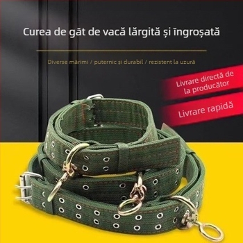 Guler de gât pentru bovine, halter și funie, universal pentru creșterea animalelor