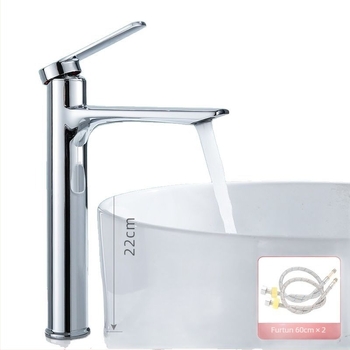 Robinet pentru chiuvetă de masă, apă caldă și rece, cu un singur orificiu, model PS-3002, aliaj de zinc, cartuș ceramic, certificare CE, 0–100°C