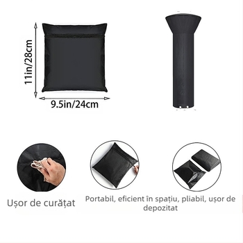 Husă pentru încălzitorul cu energie aeriană, țesătură Oxford 210D cu acoperire argintie, personalizare disponibilă, stil modern minimalist, husă de praf/ canapea/ climatizare