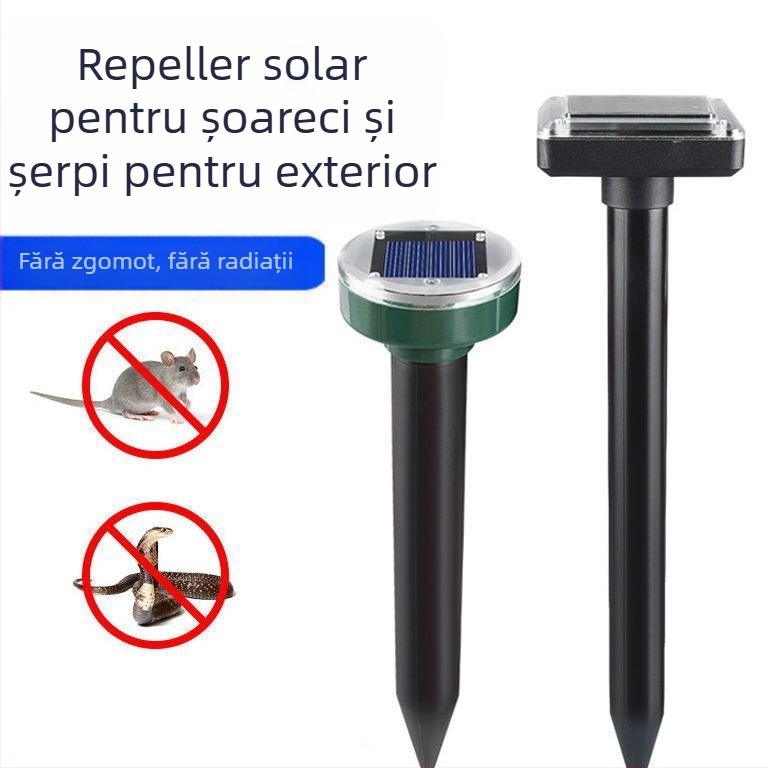 Repelent ultrasonic pentru șoareci, model 6955, reîncărcabil, carcasă ABS, 1.2V