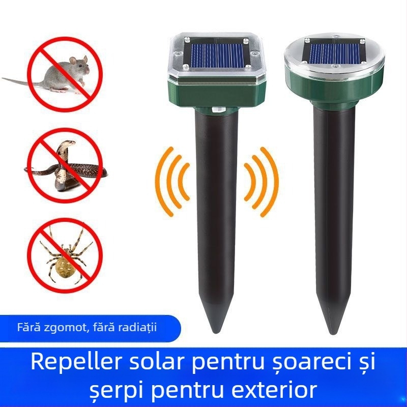 Repelent ultrasonic pentru șoareci, model 6955, reîncărcabil, carcasă ABS, 1.2V
