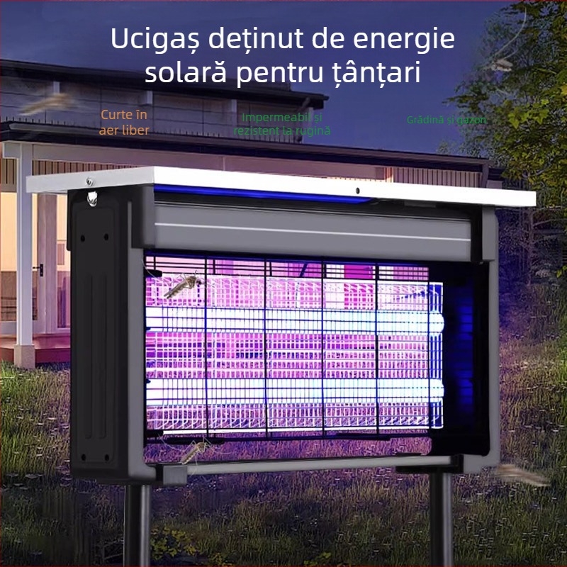 Lampă solară pentru exterior pentru țânțari – impermeabilă, LED, 36V, 15W