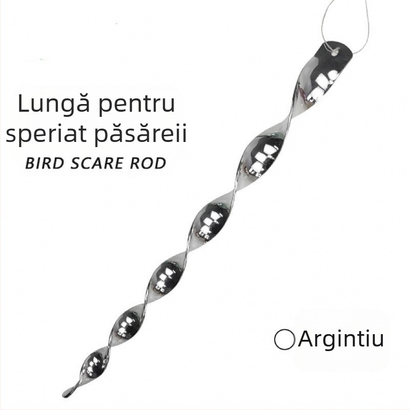 Bețișor reflectorizant pentru păsări, set 10 bucăți, brand Min yin, pentru decorarea grădinii și îndepărtarea păsărilor, durabil