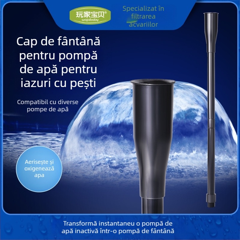 Conector pentru fântână de iaz cu pești, pompă submersibilă neutilizată transformată în fântână, accesorii DIY pentru pompă de acvariu pentru mică fântână, duză de stropire pentru iazul cu pești