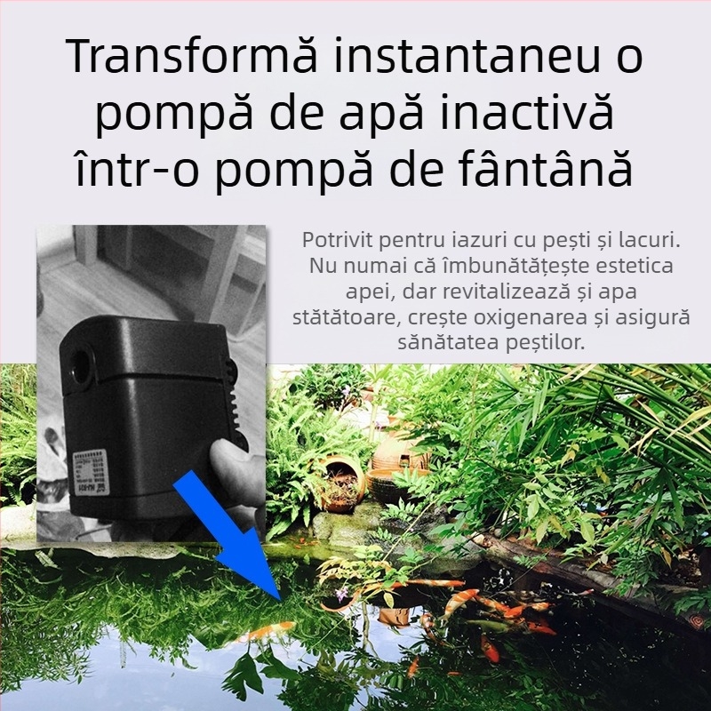 Conector pentru fântână de iaz cu pești, pompă submersibilă neutilizată transformată în fântână, accesorii DIY pentru pompă de acvariu pentru mică fântână, duză de stropire pentru iazul cu pești