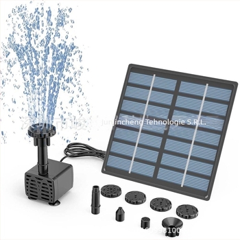 Fântână solară de exterior, pompă de apă plutitoare pătrată, bazin cu stâncă, fântână pentru păsări în grădină — tip pulverizare, origine Shenzhen