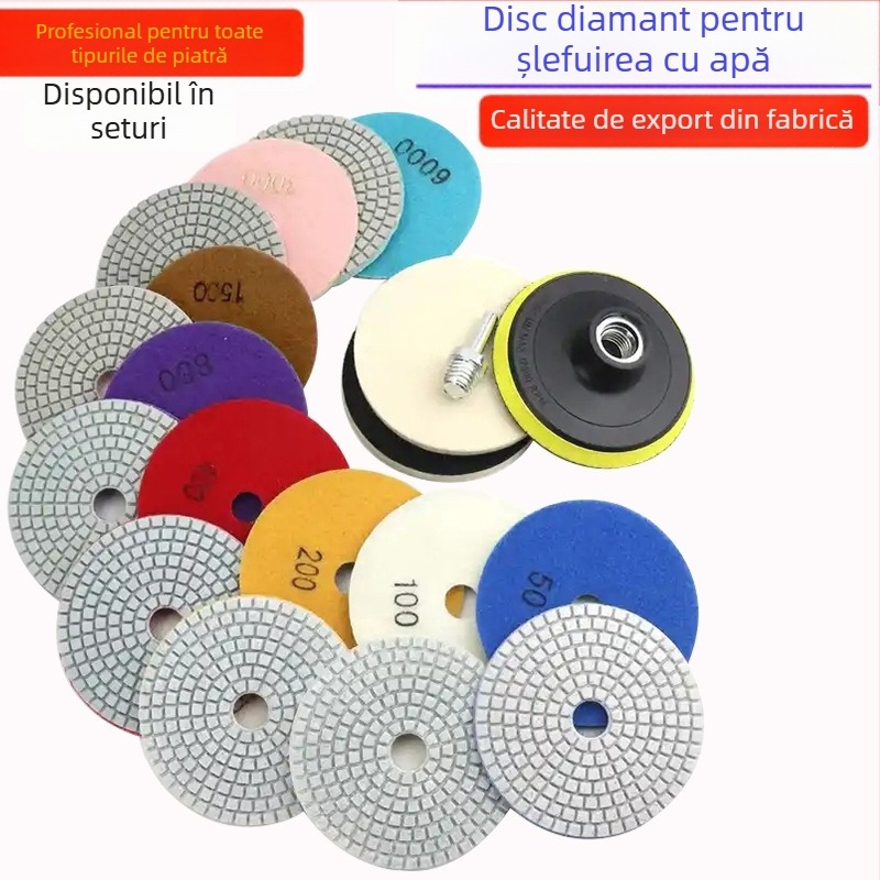 Cow Ball Disc de șlefuire cu diamant, moale, pentru piatră, ceramică și beton — RPM maxim 1000, Duritatea diamantului