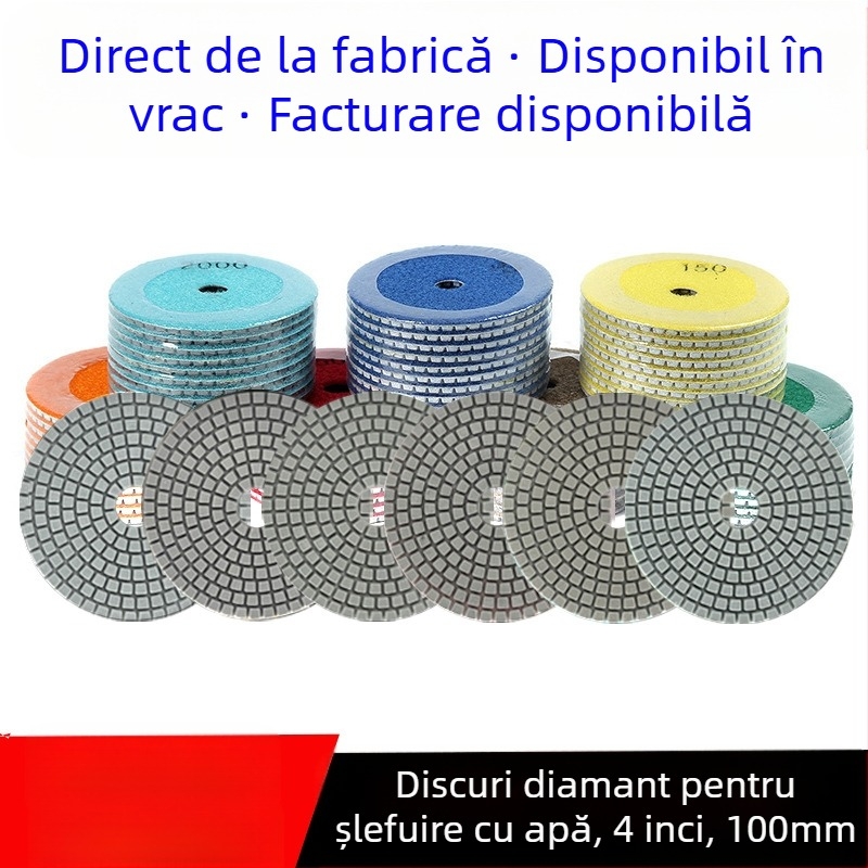 Cow Ball Disc de șlefuire cu diamant, moale, pentru piatră, ceramică și beton — RPM maxim 1000, Duritatea diamantului