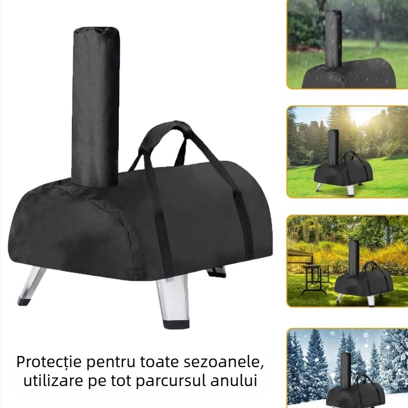 Husă pentru cuptor pizza – pentru cuptor de colț portabil, exterior, poliester impermeabil, stil modern și simplu, personalizabil
